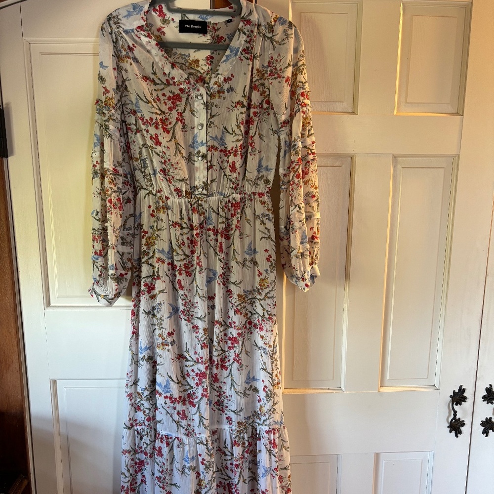 The Kooples floral maxi dress with slip dress. Size small